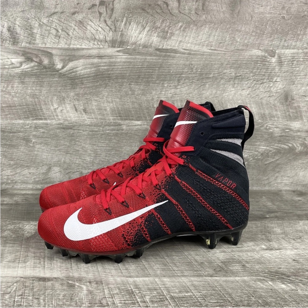 Men’s Nike Vapor Untouchable‎ 3 Elite Red and Black Football Cleats